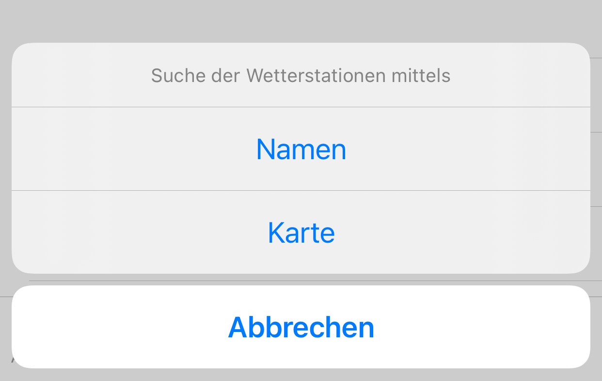 Wetterstationssuche